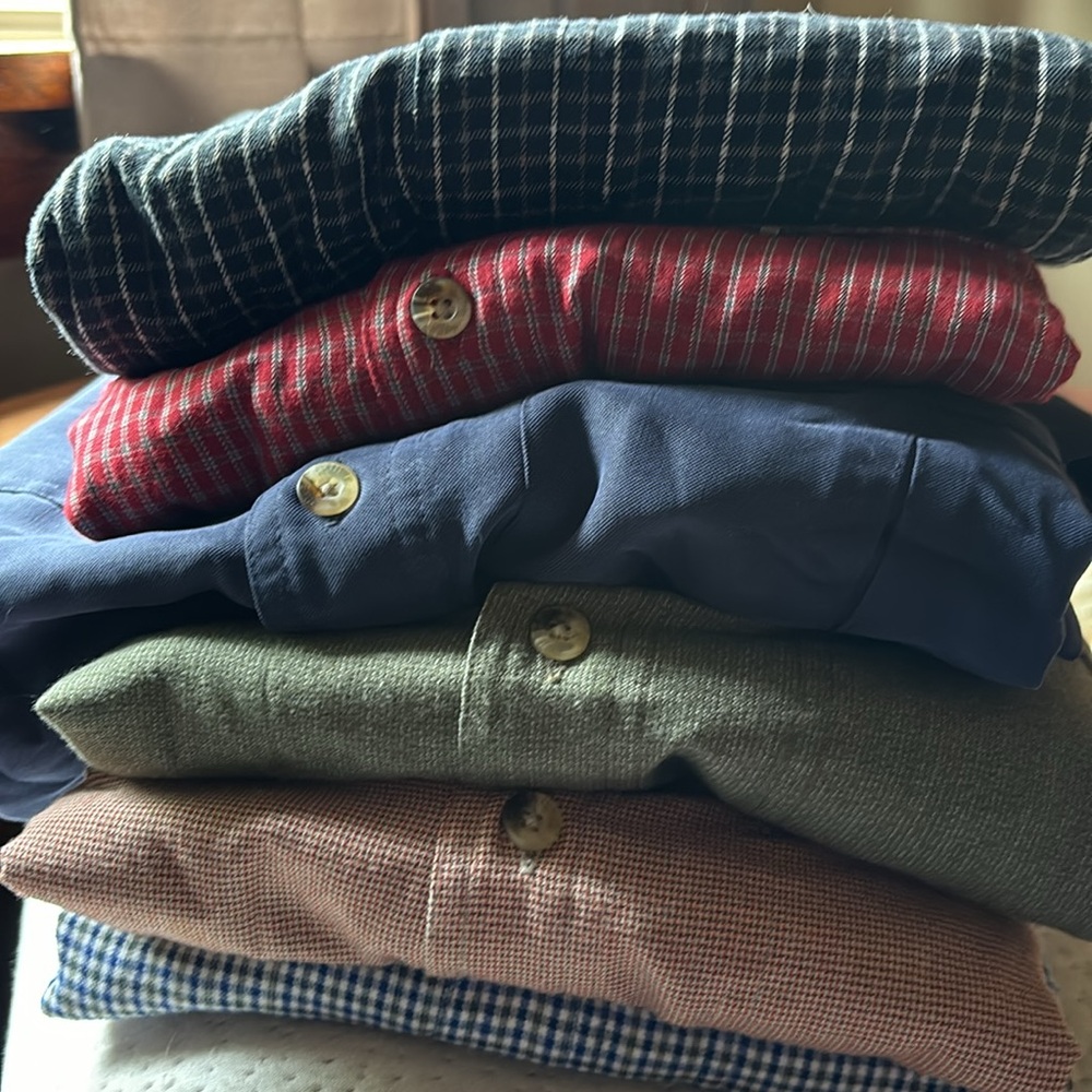Six XL Men’s North Face Button Down Shirts